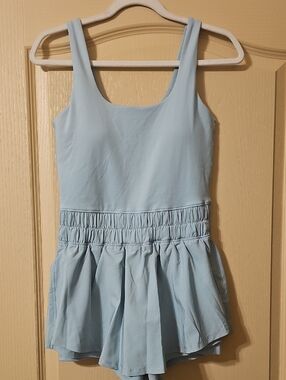 Yogalicious Light Blue Sleeveless Romper